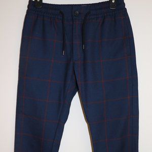 Topman Skinny Checkered Drawstring Pants
